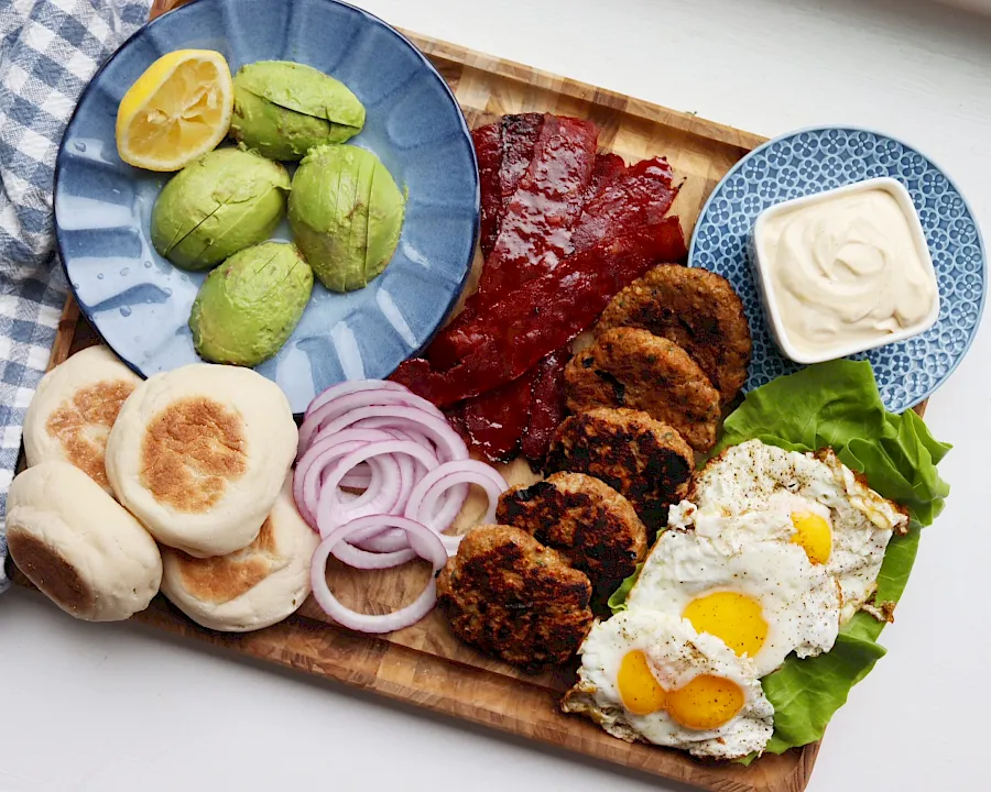 Maple Turkey Burger Brunch Board