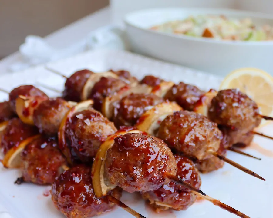 Thanksgiving Meatball Kabobs